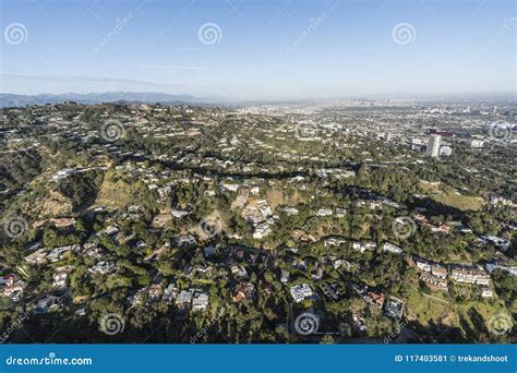 Los Angeles Beverly Hills Canyon Homes Stock Image Image Of Roofs