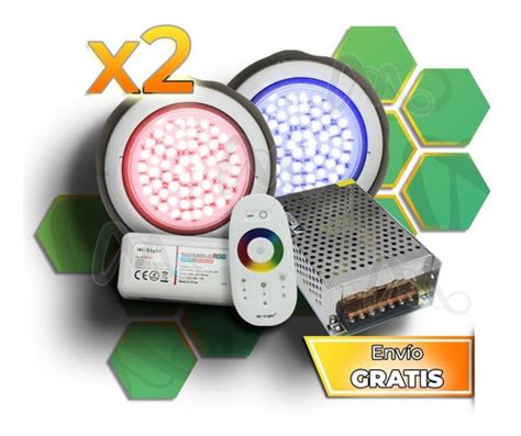 Kit Completo Luces Led Rgb Pileta Piscinas Fibra De Vidrio Led