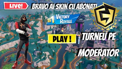 Live Fortnite Romania Bravo Ai Skin Custom Endgame Cu Abonati Si