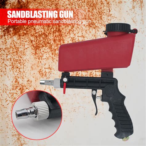 Portable Pneumatic Rust Blasting Handheld Sanding Gravity Sandblasting