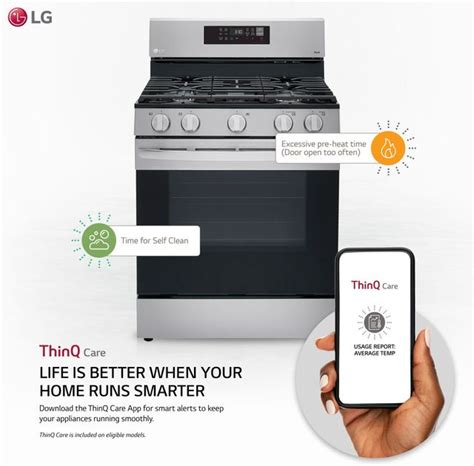 Lg 30 Free Standing Gas Convection Smart Range With Air Fry Big Sandy Superstore Furniture