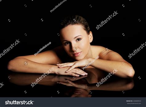 Nude Blonde Woman Posing Arms On Stock Photo 230680933 Shutterstock