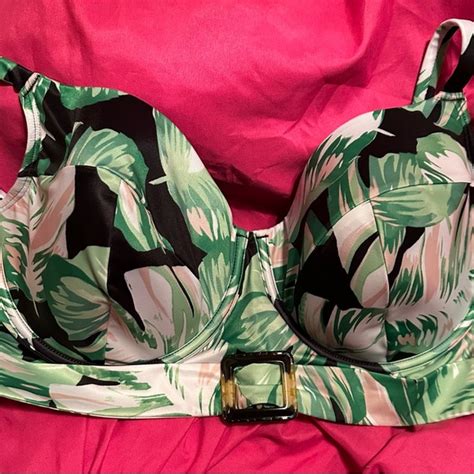 Cacique Swim Cacique Tropical Print Bikini 44dd Top 2 Bottom Poshmark