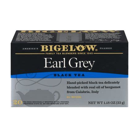 Bigelow Earl Grey Black Tea Ct Box Walmart