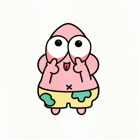 Cute Spongebob Cartoon Drawing