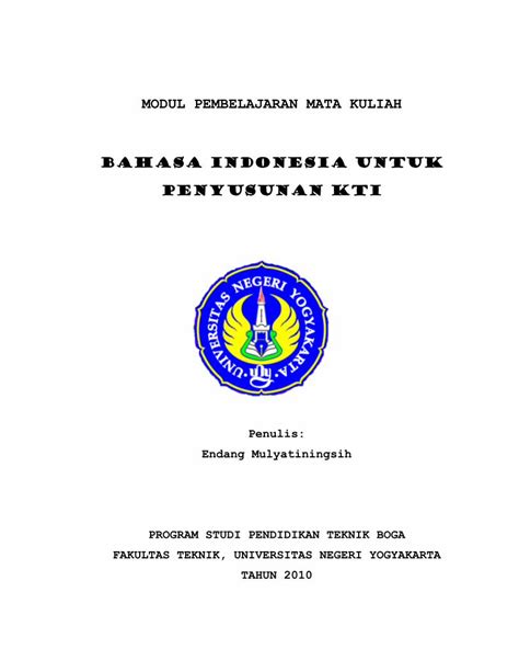 Pdf Modul Pembelajaran Mata Kuliah Staff Site Universitas