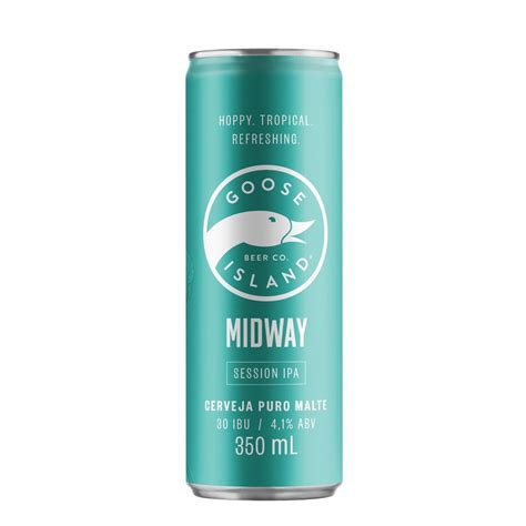 Cerveja Session Ipa Puro Malte Midway Goose Island Lata Ml P O De