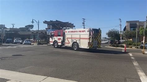 LACoFD Engine 100 Responding YouTube