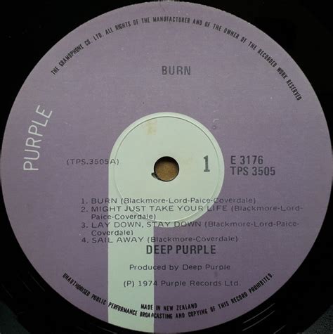 Deep Purple - Burn (1974, Vinyl) | Discogs