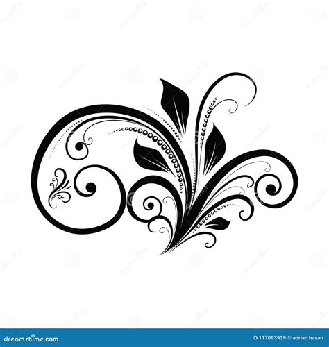 Ornament Floral Vector Ilustration Stock Vector - Illustration of ...