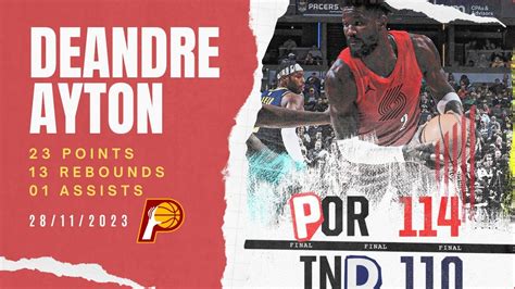 S Deandre Ayton Vs Indiana Pacers Youtube