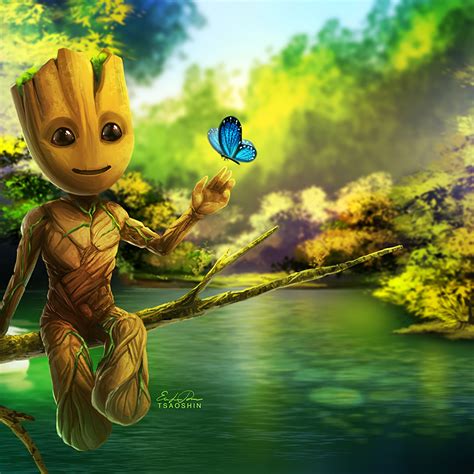 Cute Baby Groot Wallpapers - Wallpaper Cave