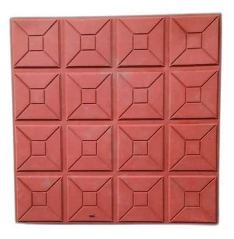 Square Red Concrete Paver Block Dimensions X Mm Lxw Thickness