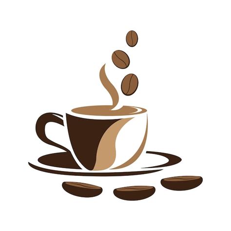 Design Vorlage F R Kaffeebohnen Symbol Logo Vektor Premium Vektor