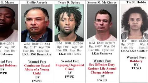 Tarrant County S 10 Most Wanted Criminals June 21 Idaho Statesman