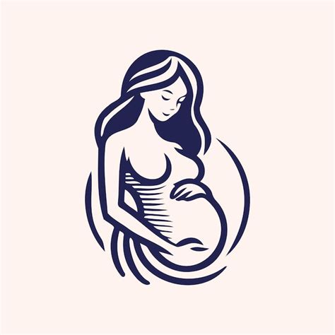 Premium Vector Pregnancy Logo Design Vector Woman Pregnant Idea Logo