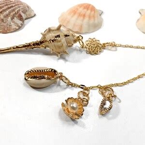 K Gold Plated Seashell Pendulum Dowsing Divination Sea Etsy