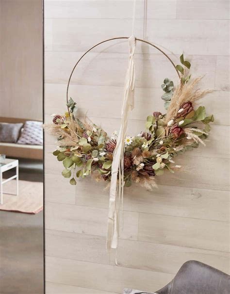 Deko Hoop Mit Trockenblumen Blooms De