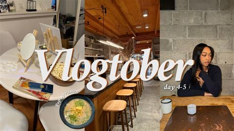 VLOGTOBER DAY 4 5 Sip Paint Date Night Pop Up Ramen Shop Lash