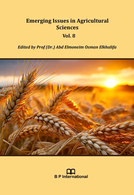 Emerging Issues In Agricultural Sciences Vol 8 Emerging Issues In