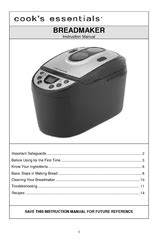 Cook S Essentials Bread Maker Manual