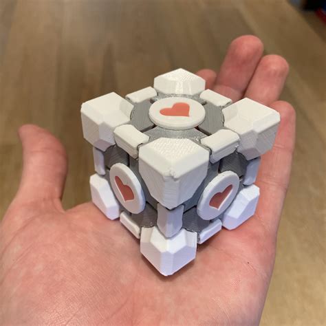 Portal Weighted Companion Cube Box Stl Files For D Printing Lupon Gov Ph