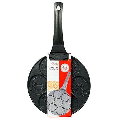 Good Cooking Non Stick Emoji Smiley Face Pancake Pan With 7 Fun Mini Faces Large Skillet