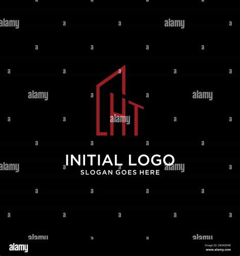 HT initial monogram with building logo design ideas Stock Vector Image & Art - Alamy