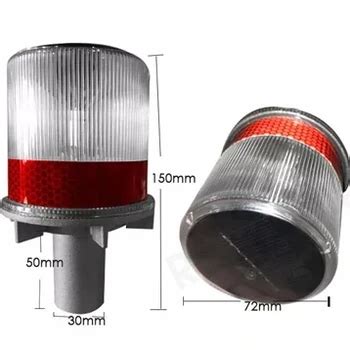 Led Traffic Solar Barricade Flashing Beacon Blinker For Warning