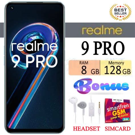 Realme 9 Pro 5g Ram 8128 Gb Fullset Bergaransi Free Simcard Promo