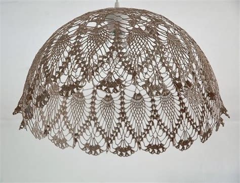 Crochet Lampshade with Intricate Design