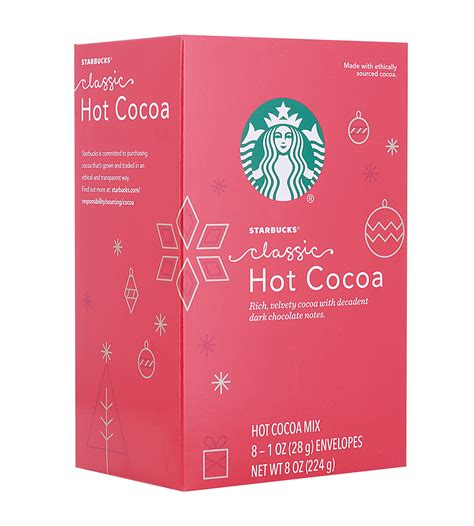 Starbucks Classic Holiday Hot Cocoa Mix Packets Ounce Packets Per Box Pack Of Box