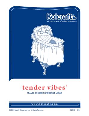 Completable En L Nea Kolcraft Tender Vibes Instruction Sheet Fax Email