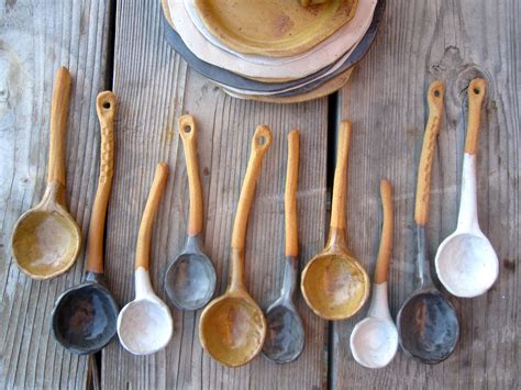 Rustic Modern Clay Spoons By Cynthia Inson Of Disheveled Edge Studio