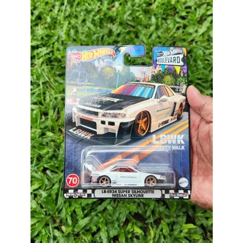 Jual Hot Wheels Premium Boulevard LB ER34 Super Silhouette Nissan