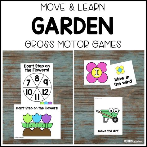 GARDEN Move & Learn Gross Motor Games - Modern Preschool