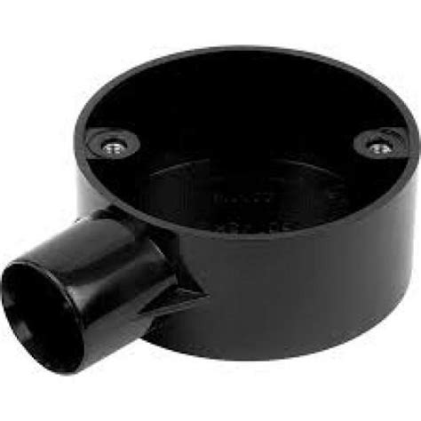 UNIVOLT CB20 1BK 20MM PVC END BOX BLACK NE Electrical