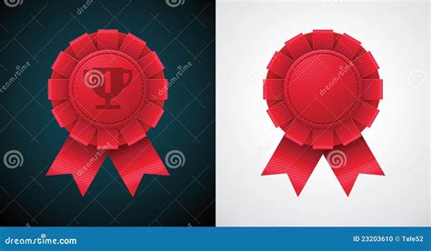 Vector Award Badge With Ribbon Stock Photo - Image: 23203610