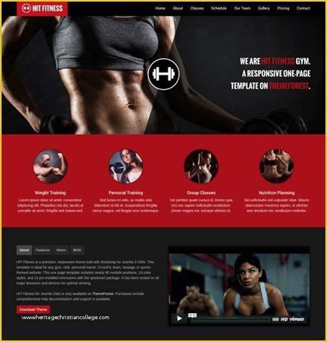 Gym Website Templates Free Of 20 Fitness Joomla themes & Templates ...