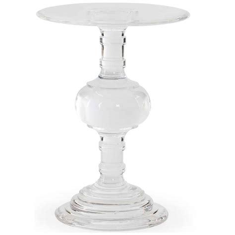 Acrylic Chairside Table - Cabana Home