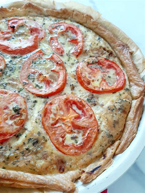 Quiche au thon et à la tomate Pita Chocolat