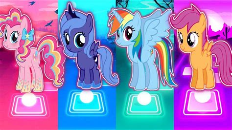 Princess Battle Pinkie Pie Vs Luna Vs Rainbow Dash Vs Scootaloo Tiles