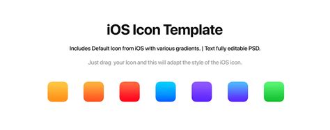 iOS Icon Template Mockup - PSD :: Behance