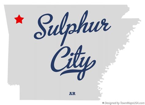 Map of Sulphur City, AR, Arkansas