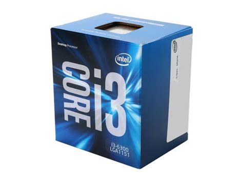 Intel Core i3-6300 - Core i3 6th Gen Skylake Dual-Core 3.8 GHz LGA 1151 ...