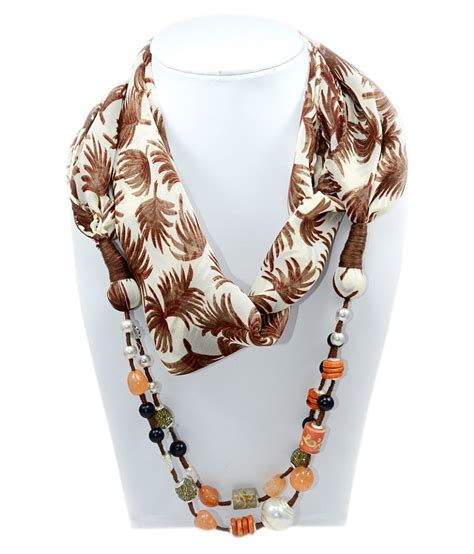 Beaded Scarf Necklace Buy Beaded Scarf Necklace Online At Best Prices