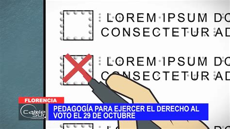 Pedagog A Para Ejercer El Derecho Al Voto El De Octubre Cable Sur