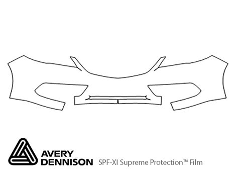 Avery Dennison™ Acura Rdx 2013 2015 Bumper Paint Protection Kit Clear Bra Ppf