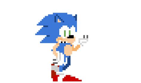 New notebook sonic sprite pixel art