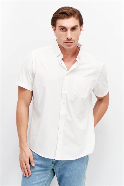 Buy International Report Men Modern Fit Floral Print Chest Pocket Short Sleeve Casual Shirts